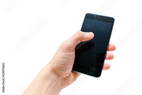 Wallpaper Mural Man hand with phone mock up Torontodigital.ca