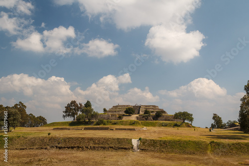 Ruins of the pre-Hispanic town of Xochitecatl, Mexico