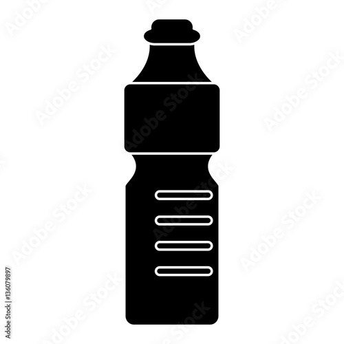 plastic bottle water mineral recycling pictogram vector illustration eps 10