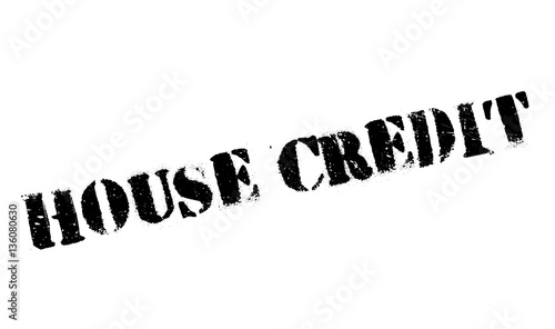 House Credit rubber stamp. Grunge design with dust scratches. Effects can be easily removed for a clean, crisp look. Color is easily changed.