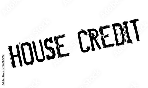 House Credit rubber stamp. Grunge design with dust scratches. Effects can be easily removed for a clean, crisp look. Color is easily changed.