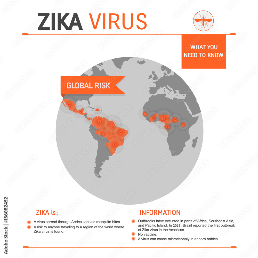 Zica virus infographic