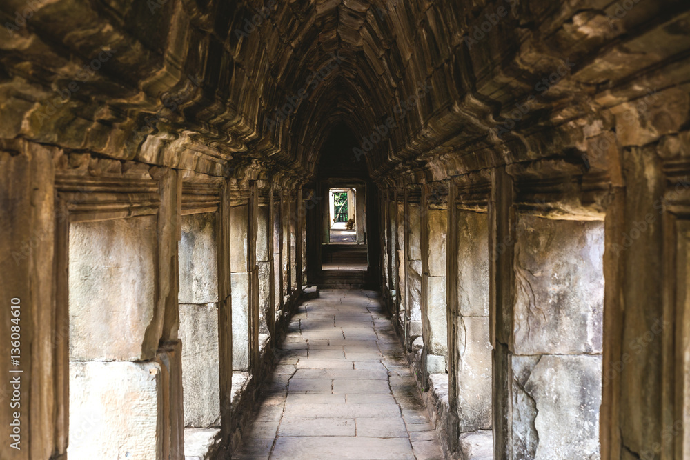 Tower and galleries in Angkor Thom, Baphuon Temple