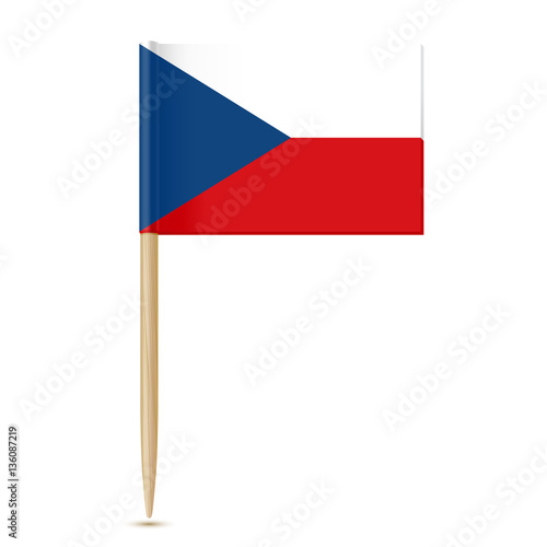 Czech Republic flag. Flag toothpick