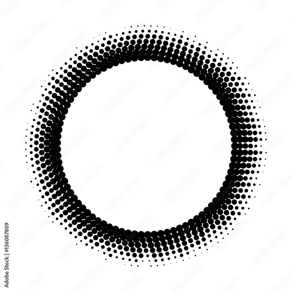 abstract halftone circle background