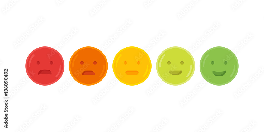 Feedback emoticon emoji smile icon vector illustration Feedback emoticon emoji smile icon vector illustration