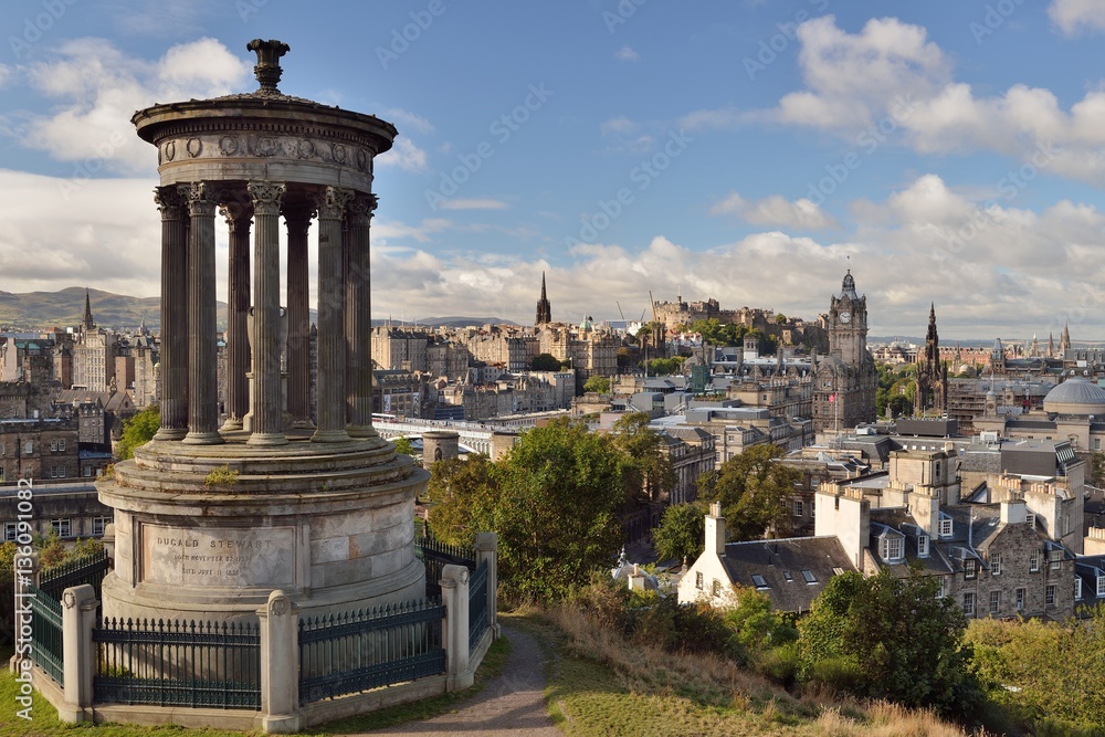 Fototapeta premium Edinburgh from Calton hill, Scotland, 2013