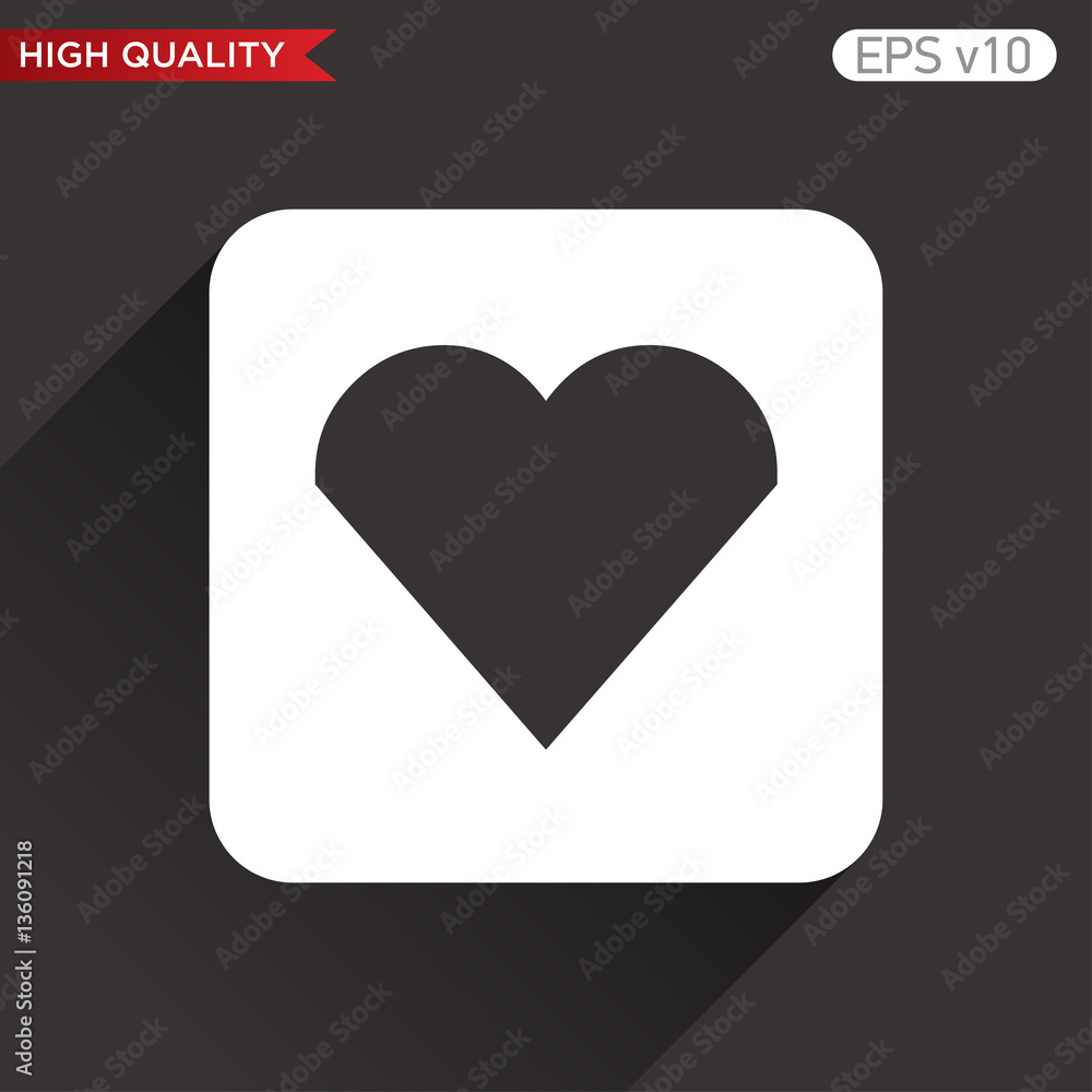 Heart icon. Button with heart icon. Modern UI vector. Heart icon. Button with heart icon. Modern UI vector.