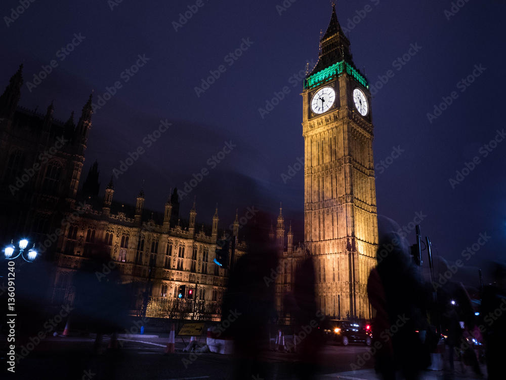 Fototapeta premium Big Ben, London, nachts