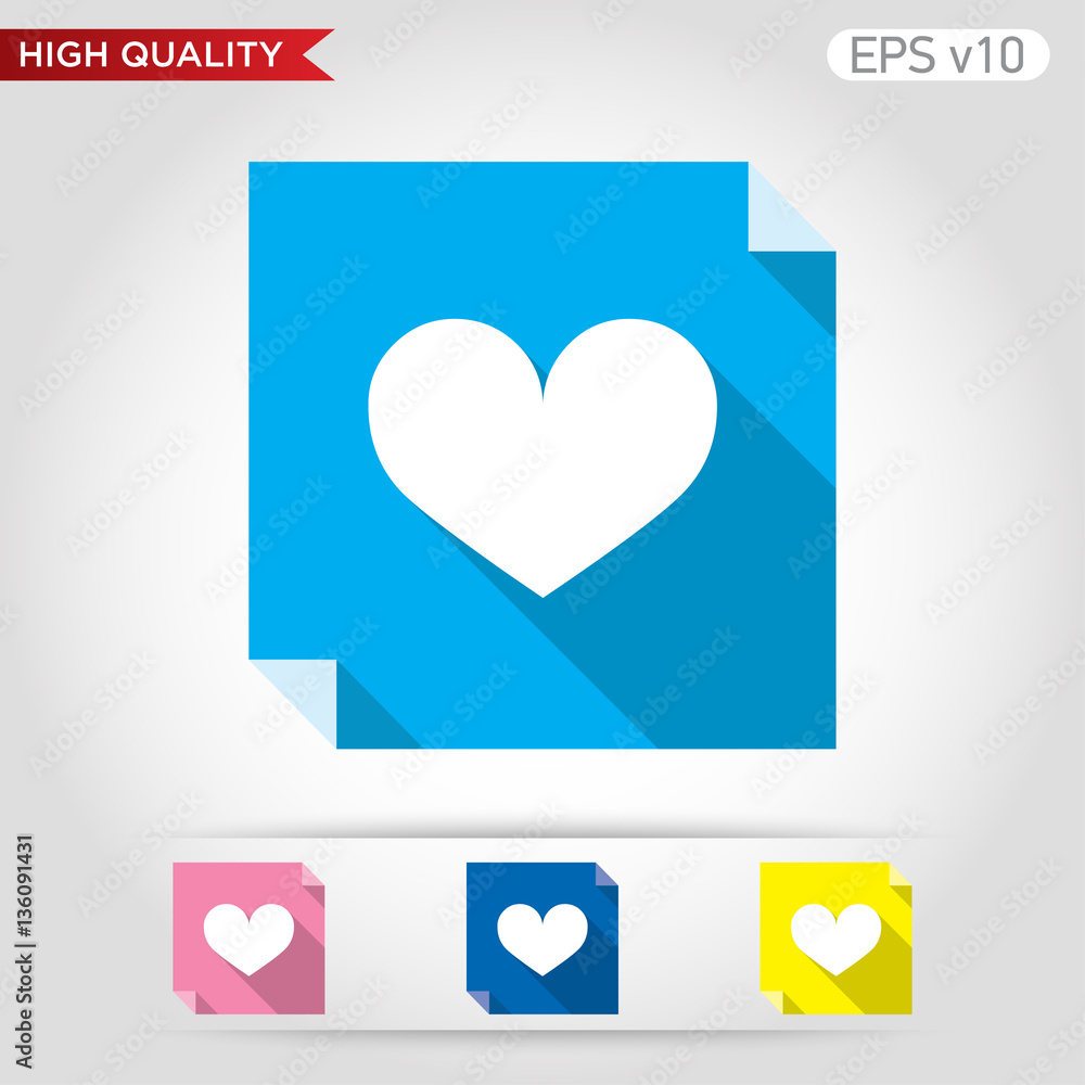 Heart icon. Button with heart icon. Modern UI vector. Heart icon. Button with heart icon. Modern UI vector.