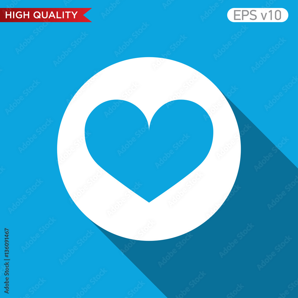 Heart icon. Button with heart icon. Modern UI vector. Heart icon. Button with heart icon. Modern UI vector.