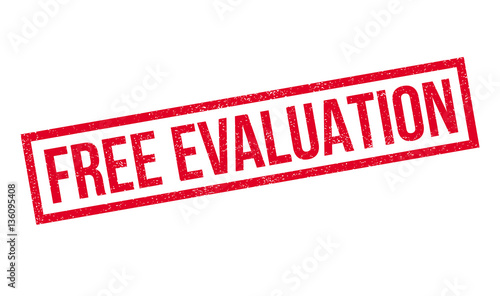 Free Evaluation rubber stamp. Grunge design with dust scratches. Effects can be easily removed for a clean, crisp look. Color is easily changed.