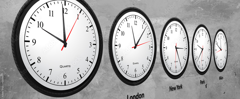 Naklejka premium Business Time Clock Concept