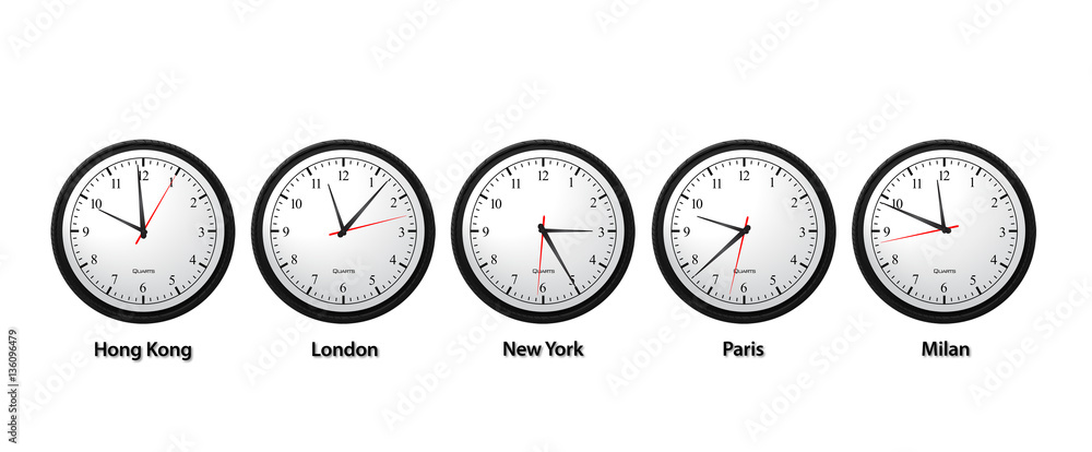 Business Time Clock Concept Business Time Clock Concept