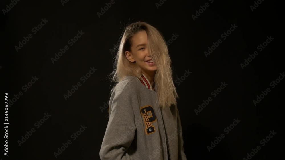 Beautiful blonde posing in studio Beautiful blonde posing in studio