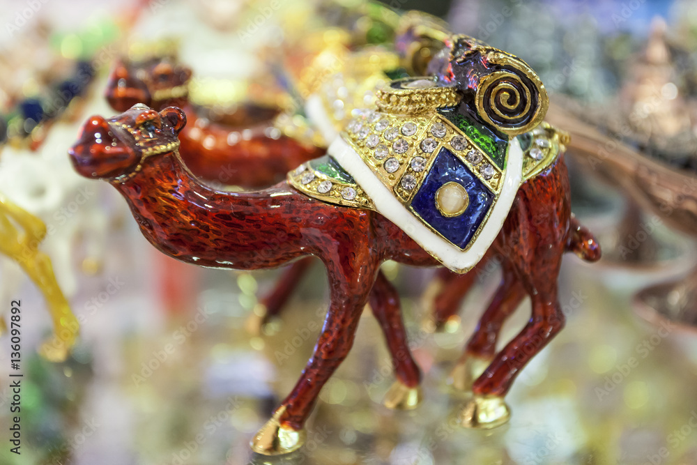 Fototapeta premium Camel souvenir from Dubai