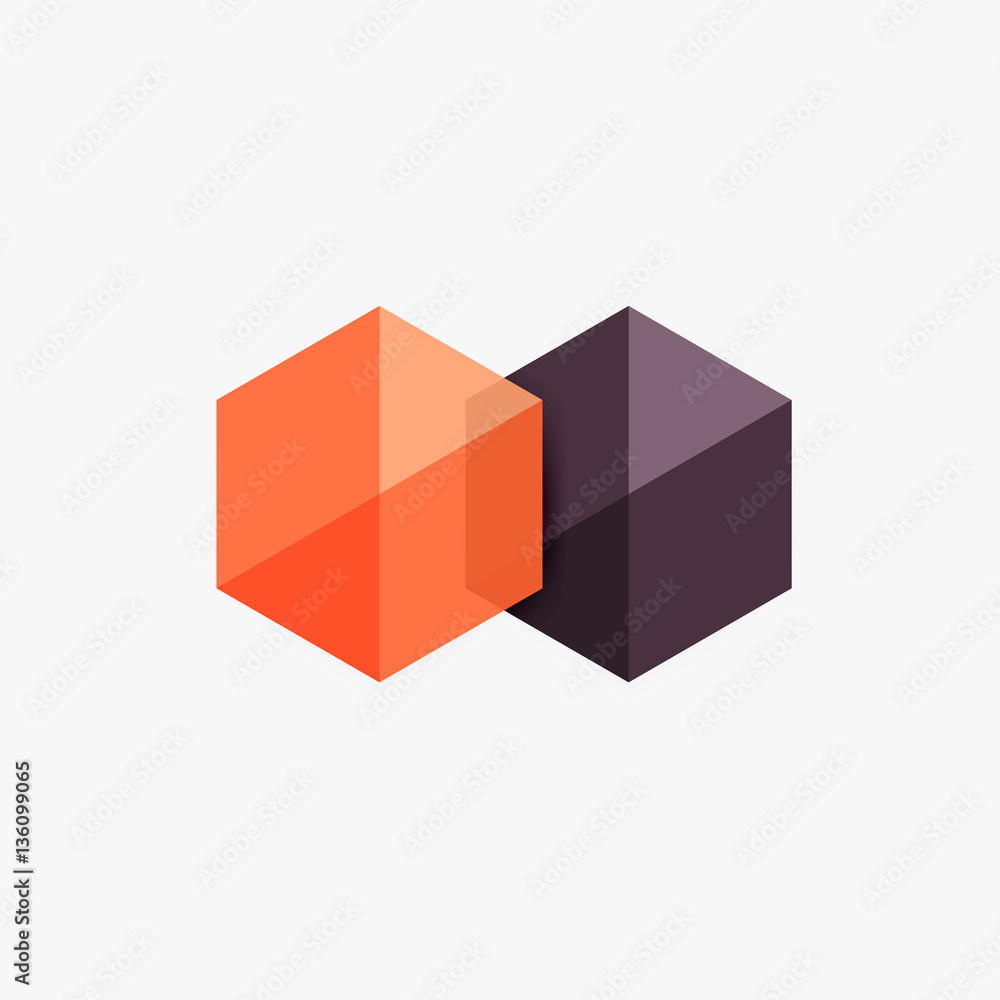 Empty blank hexagon layout, geometric template for text and options Empty blank hexagon layout, geometric template for text and options