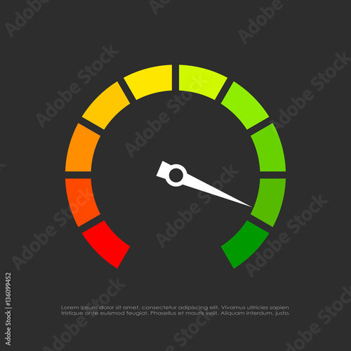 Speed test vector icon