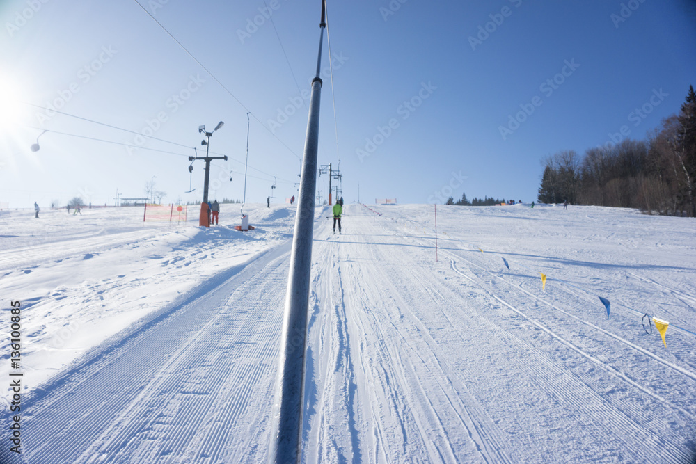 view form the ski lift