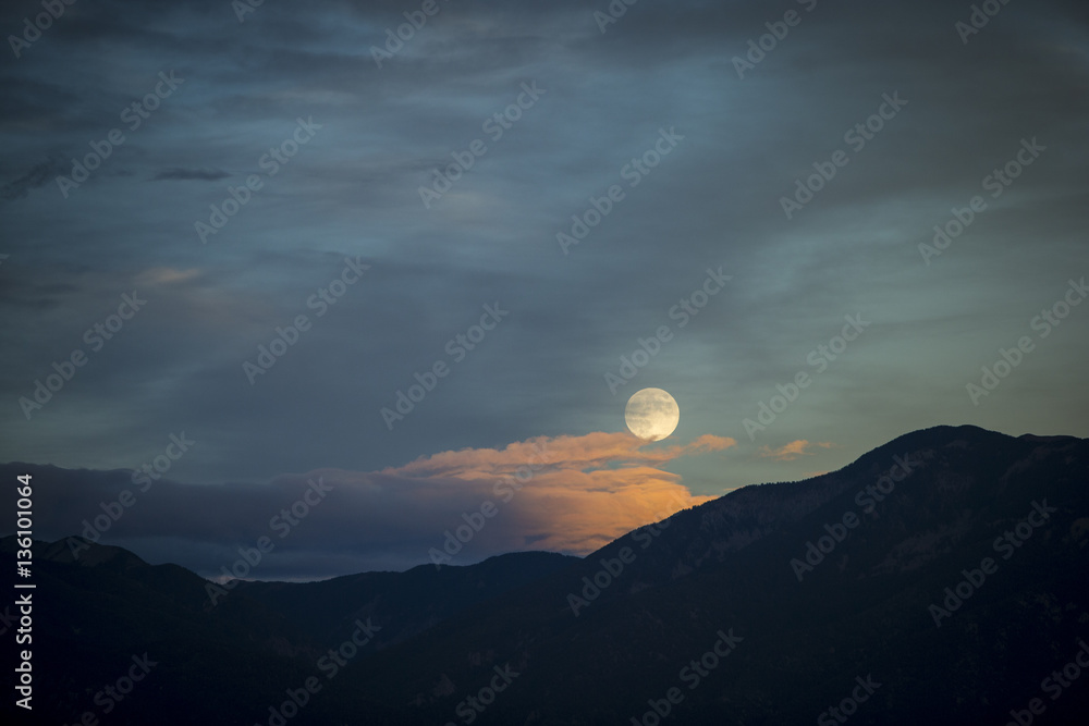 Moonrise over the Sangre de Cristos, Taos, NM Moonrise over the Sangre de Cristos, Taos, NM