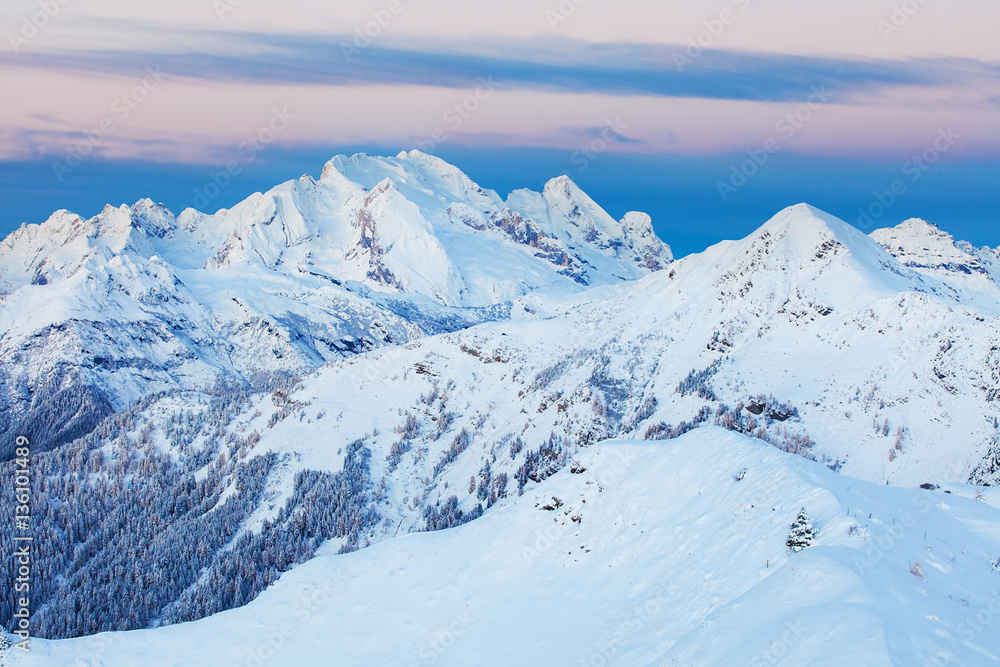 Dolomities, Dolomiti - Italy in wintertime Dolomities, Dolomiti - Italy in wintertime