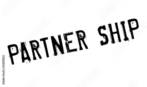 Partner Ship rubber stamp. Grunge design with dust scratches. Effects can be easily removed for a clean, crisp look. Color is easily changed.