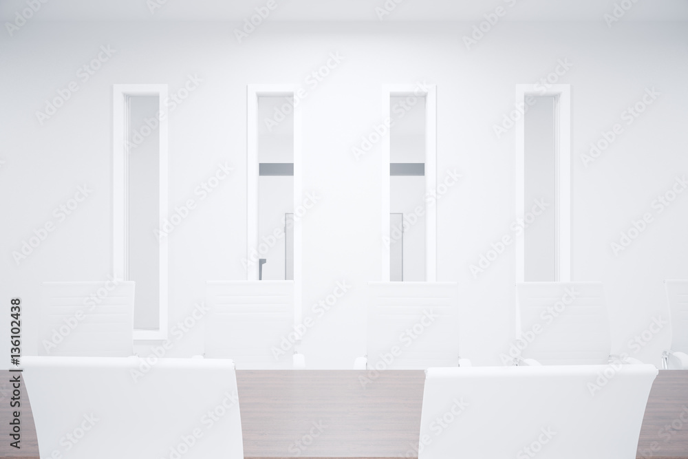 Fototapeta premium Meeting room with windows