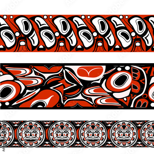 abstract red background native north american