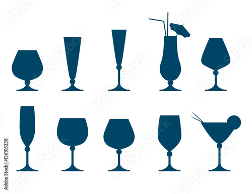 Icons of various crystal glasses.