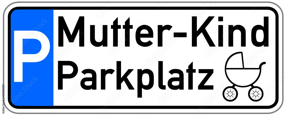 Obraz premium Parkplatz mutter kind 170206-01