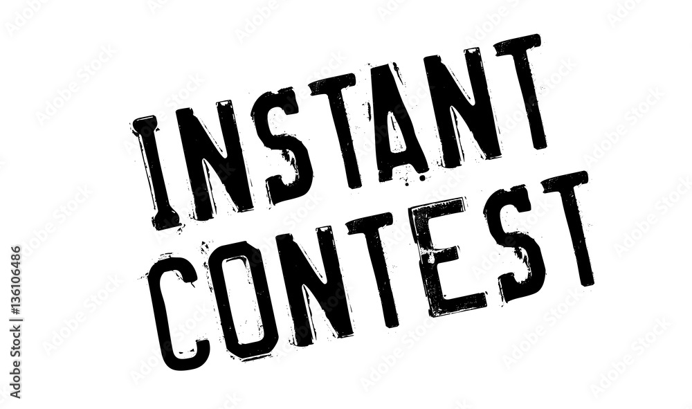 Instant Contest rubber stamp. Grunge design with dust scratches. Effects can be easily removed for a clean, crisp look. Color is easily changed. Instant Contest rubber stamp. Grunge design with dust scratches. Effects can be easily removed for a clean, crisp look. Color is easily changed.