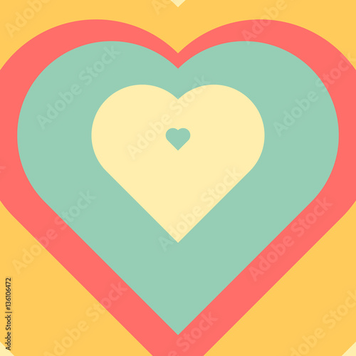 Vector blended colorful hearts. Free Download Vector blended colorful hearts. - GFXLoad