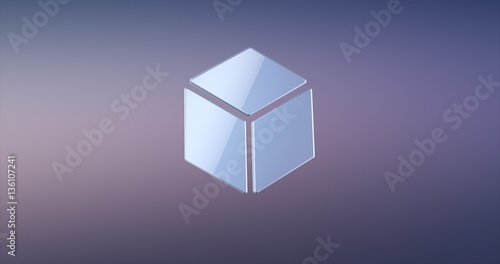 Cube Silver 3d Icon
