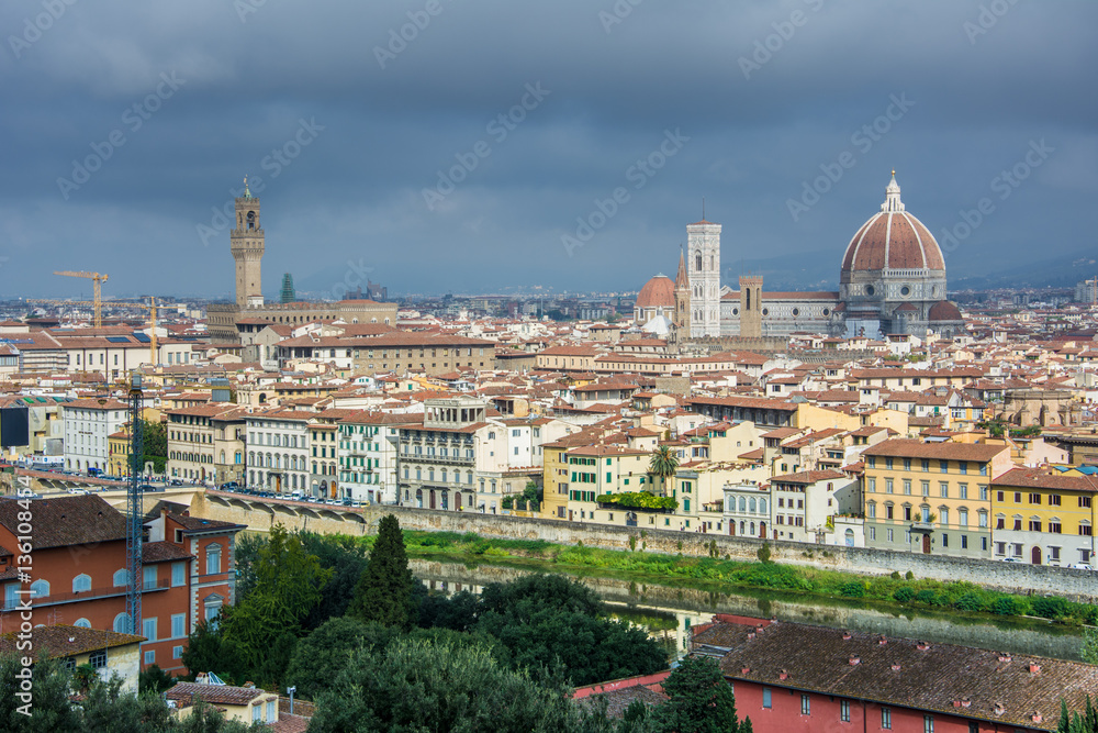 Florence view from piazzale Michelangelo