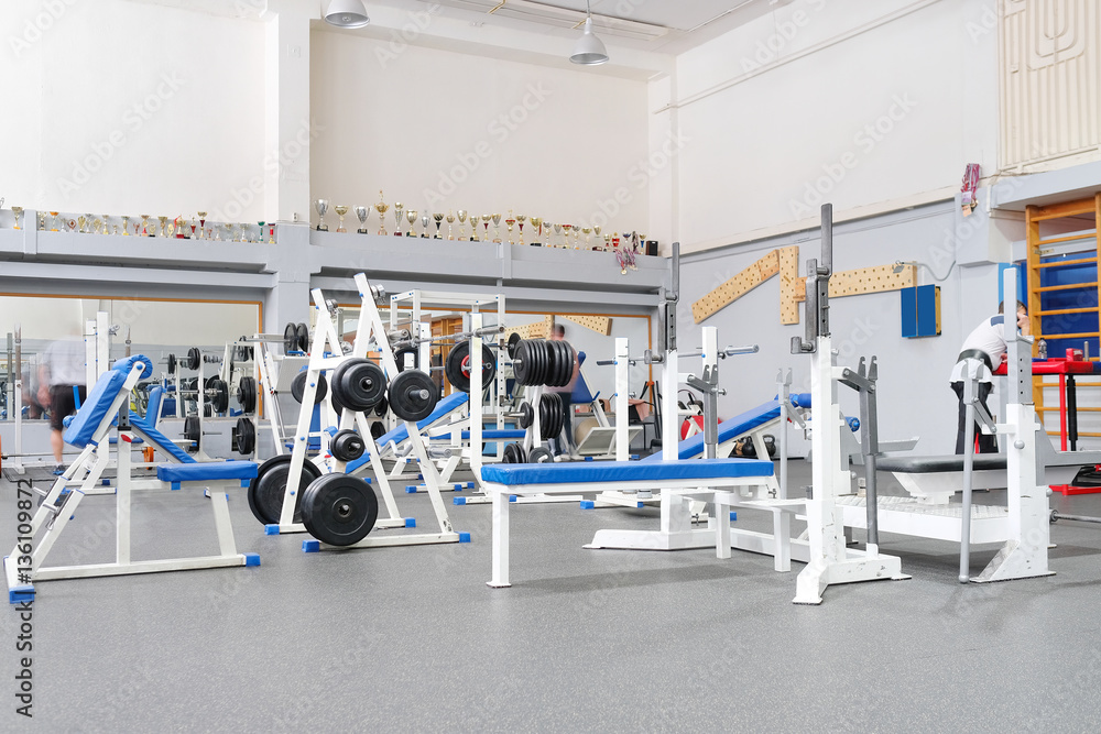 Fototapeta premium Interior of a fitness hall