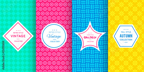 Cute bright seamless pattern background