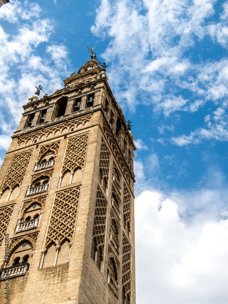 Giralda, the bell tower of Seville cathedral