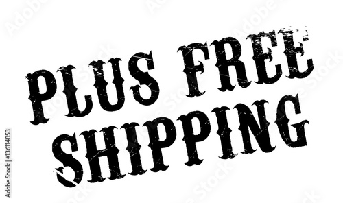 Plus Free Shipping rubber stamp. Grunge design with dust scratches. Effects can be easily removed for a clean, crisp look. Color is easily changed.