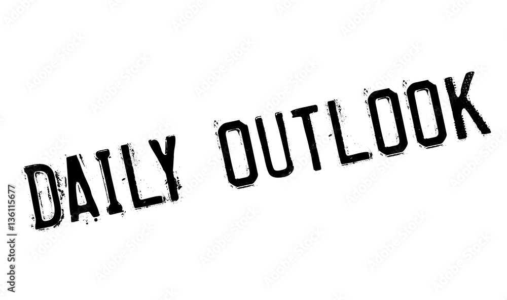 Daily Outlook rubber stamp. Grunge design with dust scratches. Effects can be easily removed for a clean, crisp look. Color is easily changed. Daily Outlook rubber stamp. Grunge design with dust scratches. Effects can be easily removed for a clean, crisp look. Color is easily changed.
