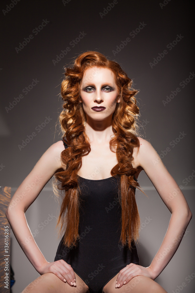 Fototapeta premium Hair and make up style by salon pro