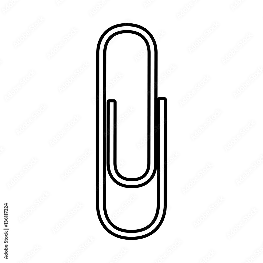paper clip isolated icon vector illustration design paper clip isolated icon vector illustration design
