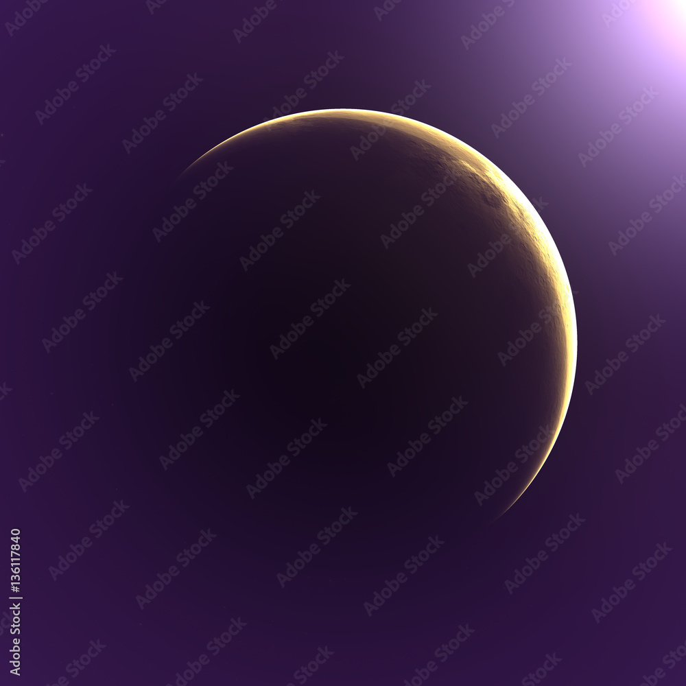 Naklejka premium Celestial body Moon 