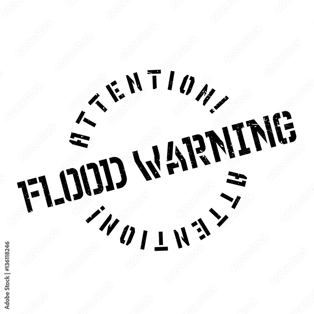 Flood Warning rubber stamp. Grunge design with dust scratches. Effects can be easily removed for a clean, crisp look. Color is easily changed. Flood Warning rubber stamp. Grunge design with dust scratches. Effects can be easily removed for a clean, crisp look. Color is easily changed.