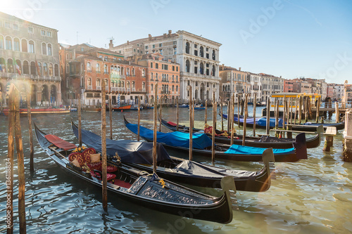 Gondola on Canal Grande in Venice