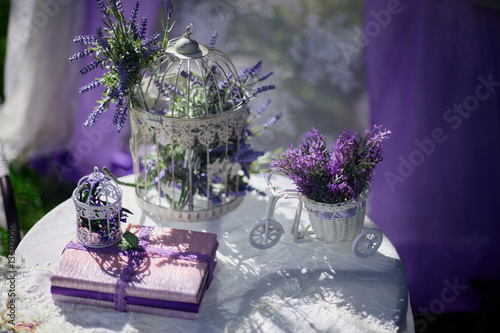Composition with book and beautiful spring flowers