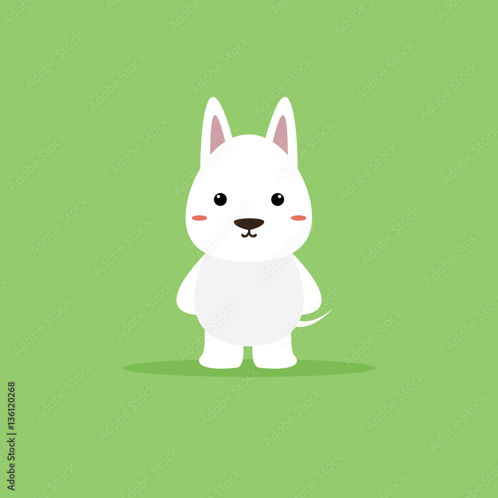 Obraz premium Cute Cartoon dog