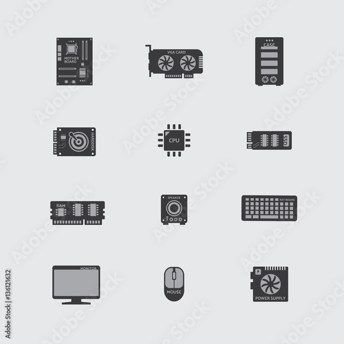 computer hardware icon © chakawut
