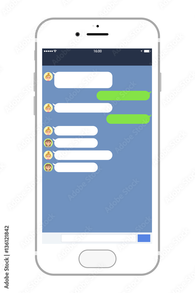 スマートフォン チャット スマートフォン チャット