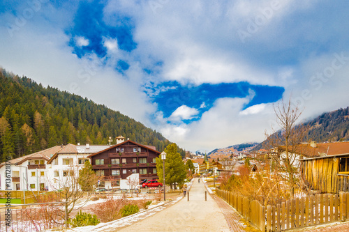 mountain village in alpine valley © Vivida Photo PC