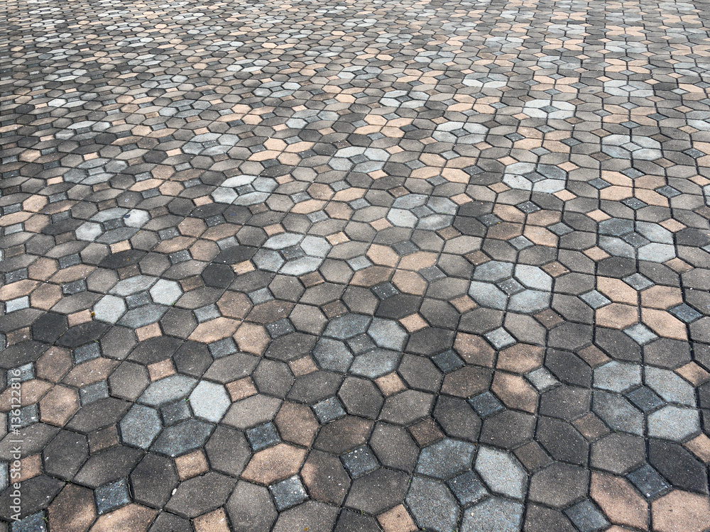 Fototapeta premium Brick walkway background